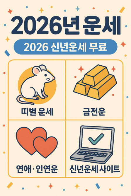 2026년 띠별 운세, 사주 기반 신년 총운